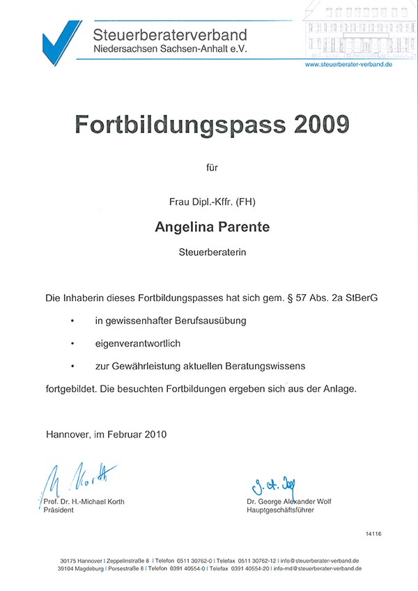 Fortbildungspass