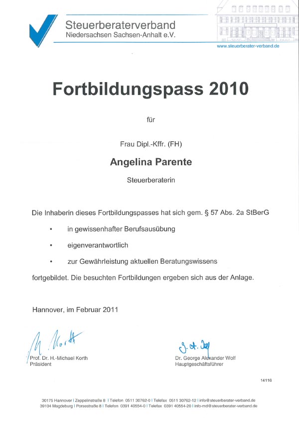 Fortbildungspass
