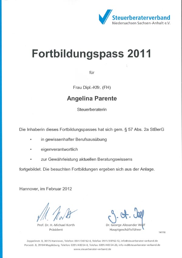 Fortbildungspass
