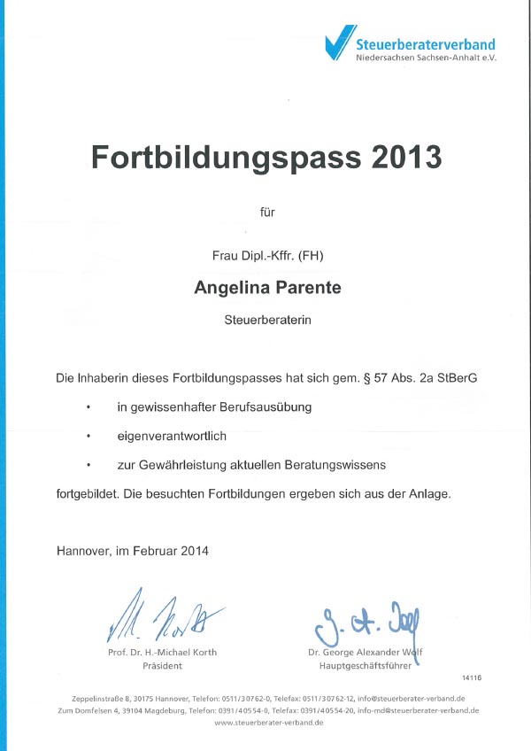 Fortbildungspass