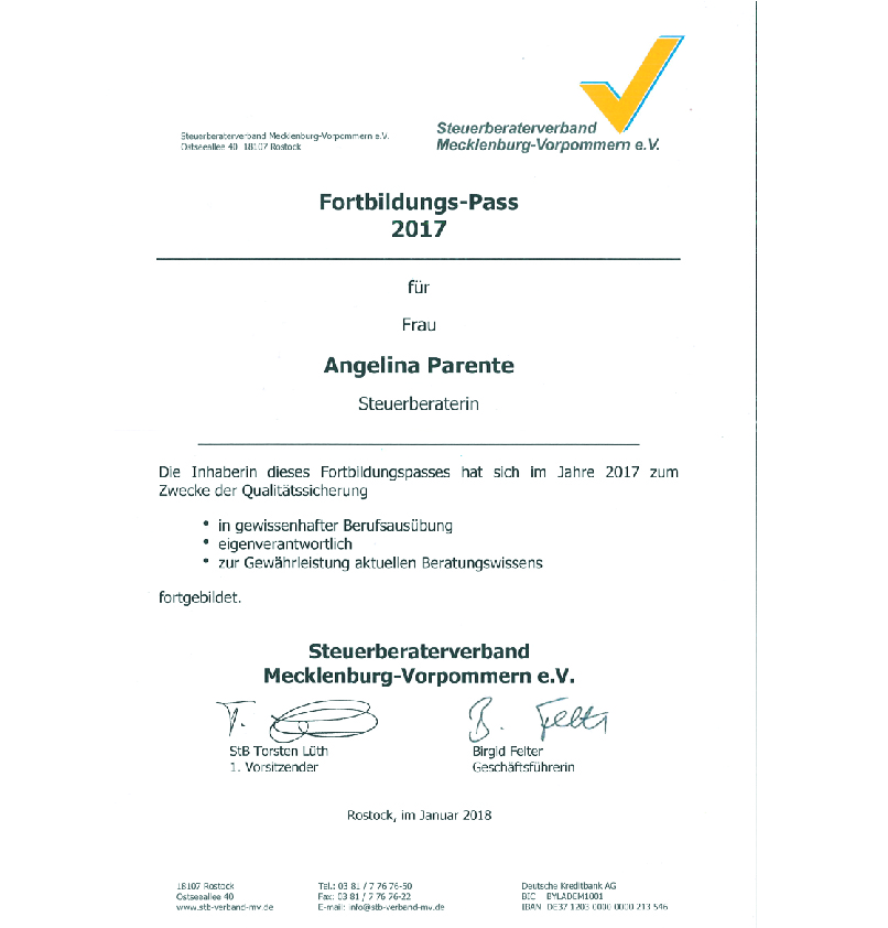 Fortbildungspass